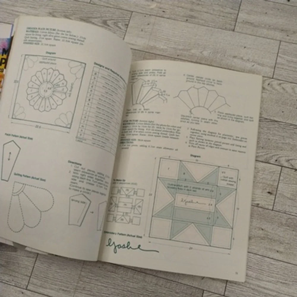 Modern Patchwork Quilting Ondori Vtg 1983 Retro 80s Craft Pattern Book Retrocore